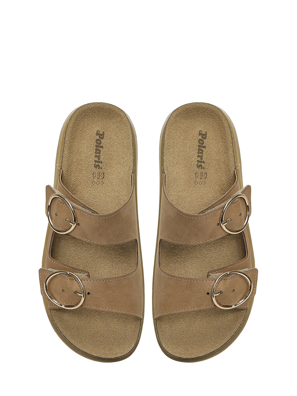 Kahverengi 167196.Z6FX Taba Kadın Düz Terlik-3