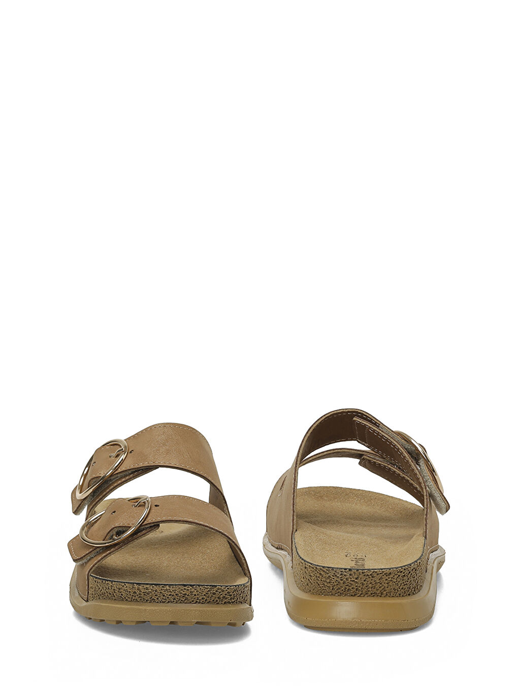 Kahverengi 167196.Z6FX Taba Kadın Düz Terlik-4