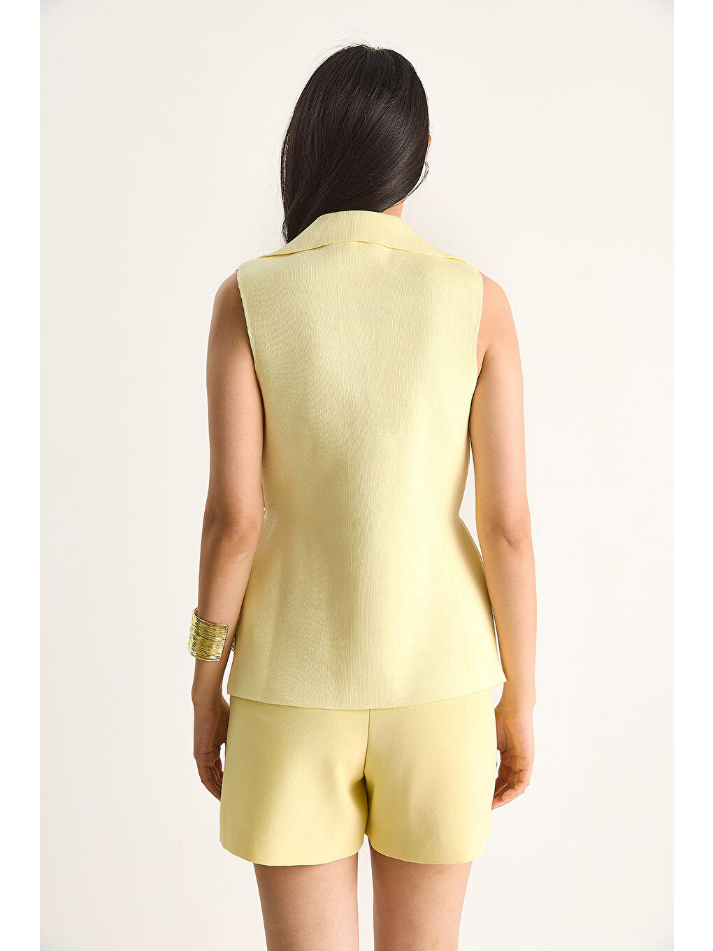 Sarı Kadın Yelek-6