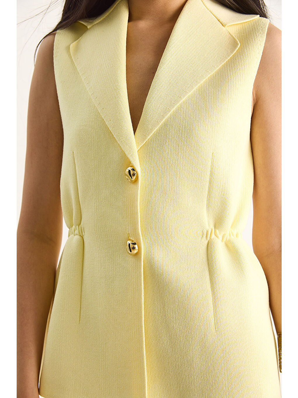 Sarı Kadın Yelek-7