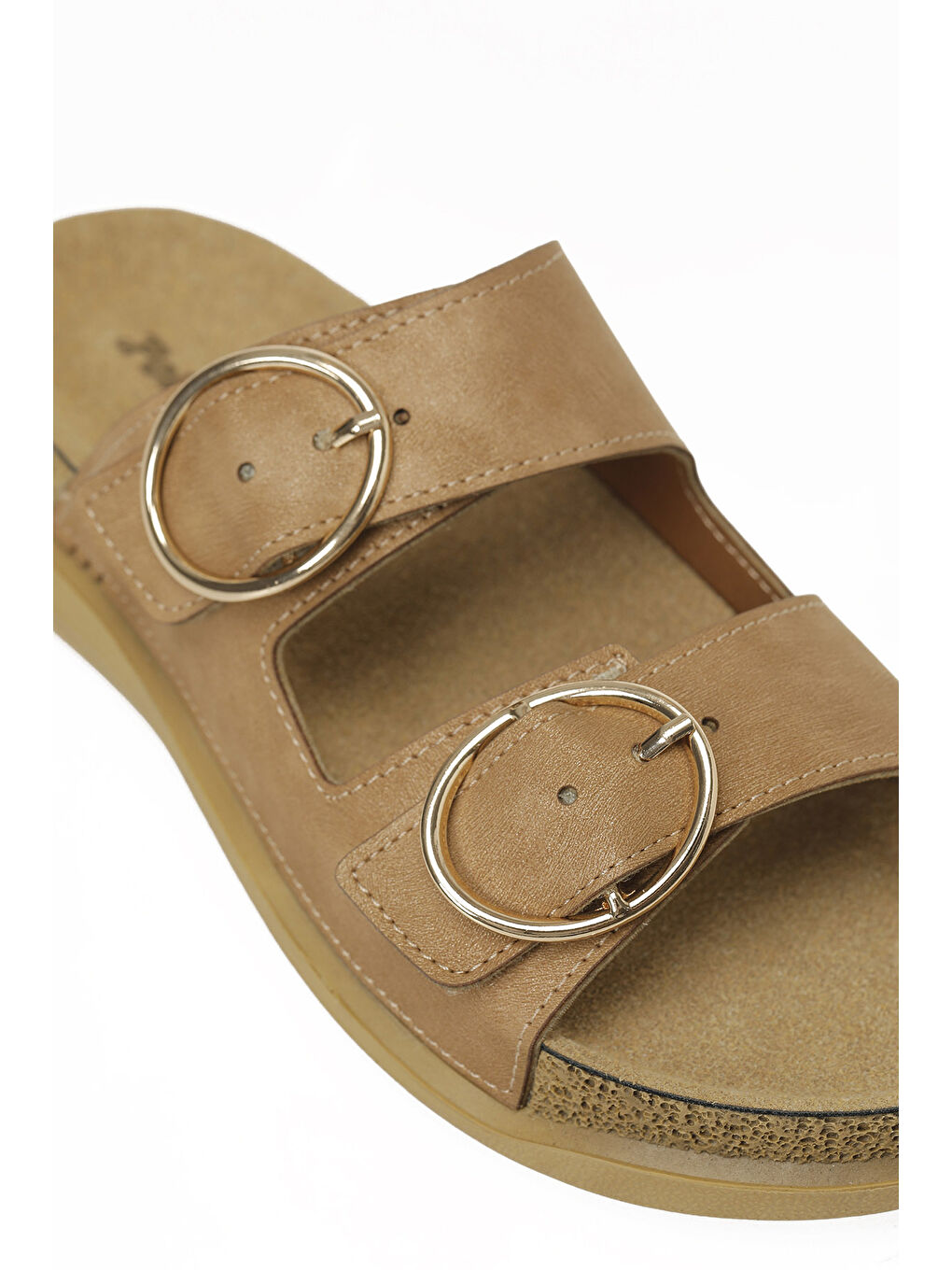 Kahverengi 167196.Z6FX Taba Kadın Düz Terlik-6