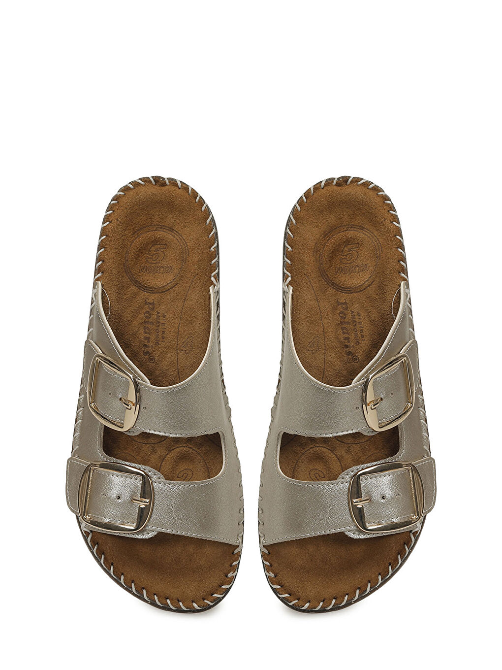 Sarı 105143.Z6FX Altın Kadın Terlik-3