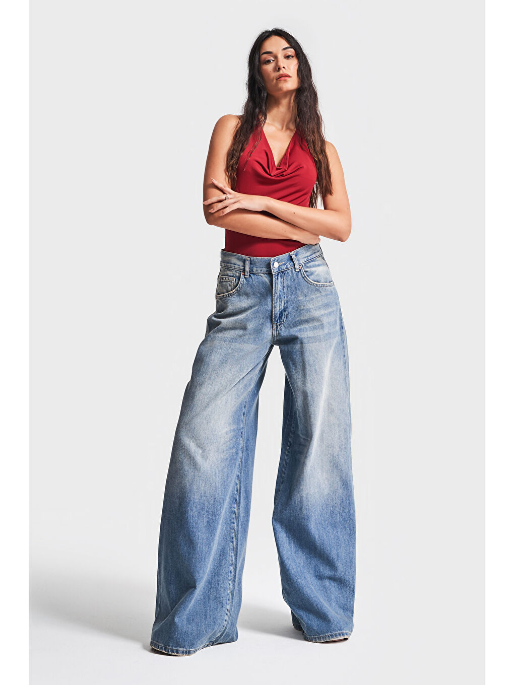 Mavi Kadın T.Kot Rengi 2S532 Palazzo Fit Denim