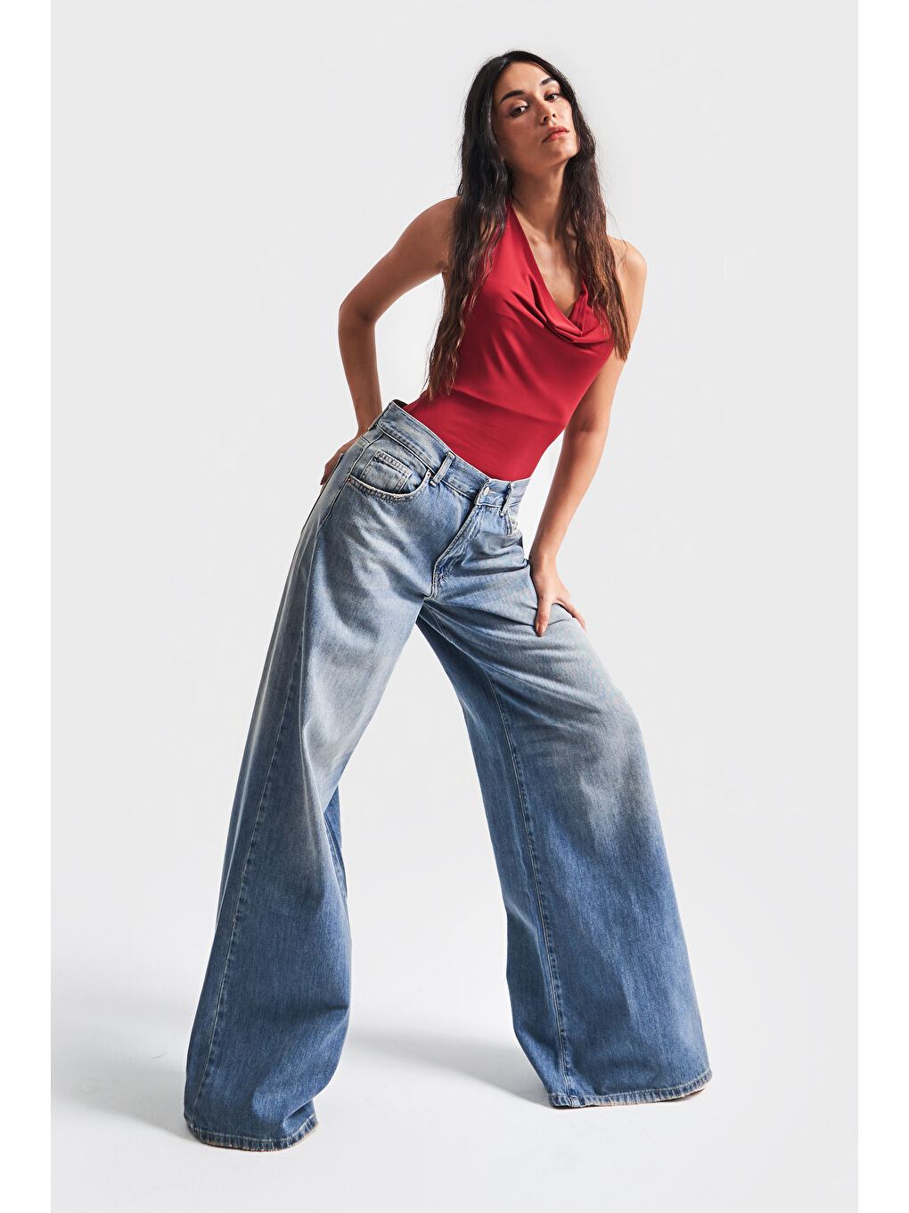 Mavi Kadın T.Kot Rengi 2S532 Palazzo Fit Denim-1