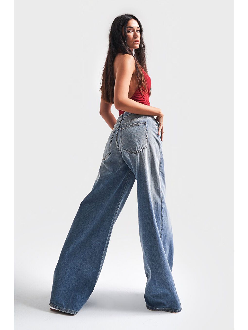 Mavi Kadın T.Kot Rengi 2S532 Palazzo Fit Denim-2