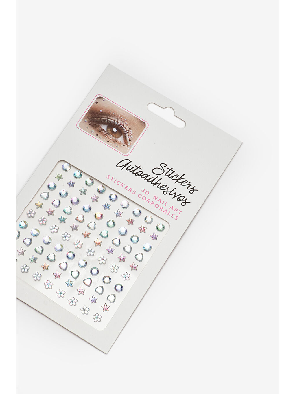 Gümüş  Yıldız ve Çiçek Desen Kız Çocuk Yüz ve Tırnak Sticker-1