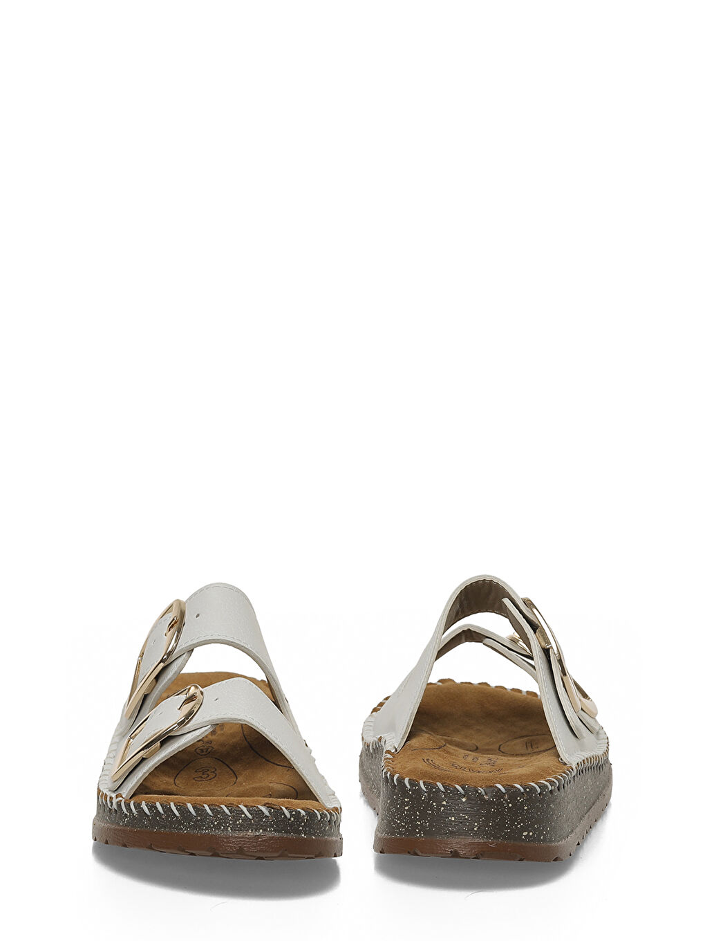 105143.Z6FX Beyaz Kadın Terlik-4