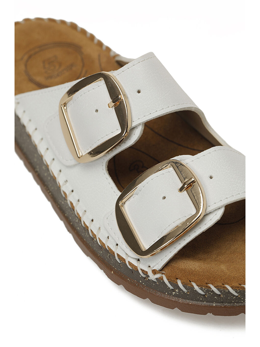 105143.Z6FX Beyaz Kadın Terlik-6