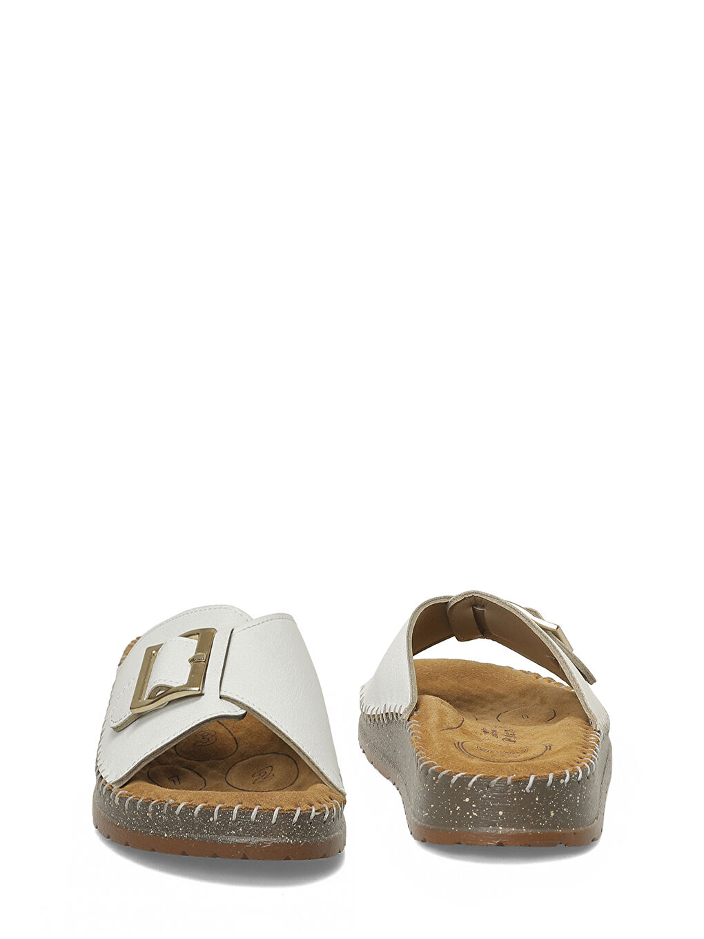 105803.Z6FX Beyaz Kadın Terlik-4