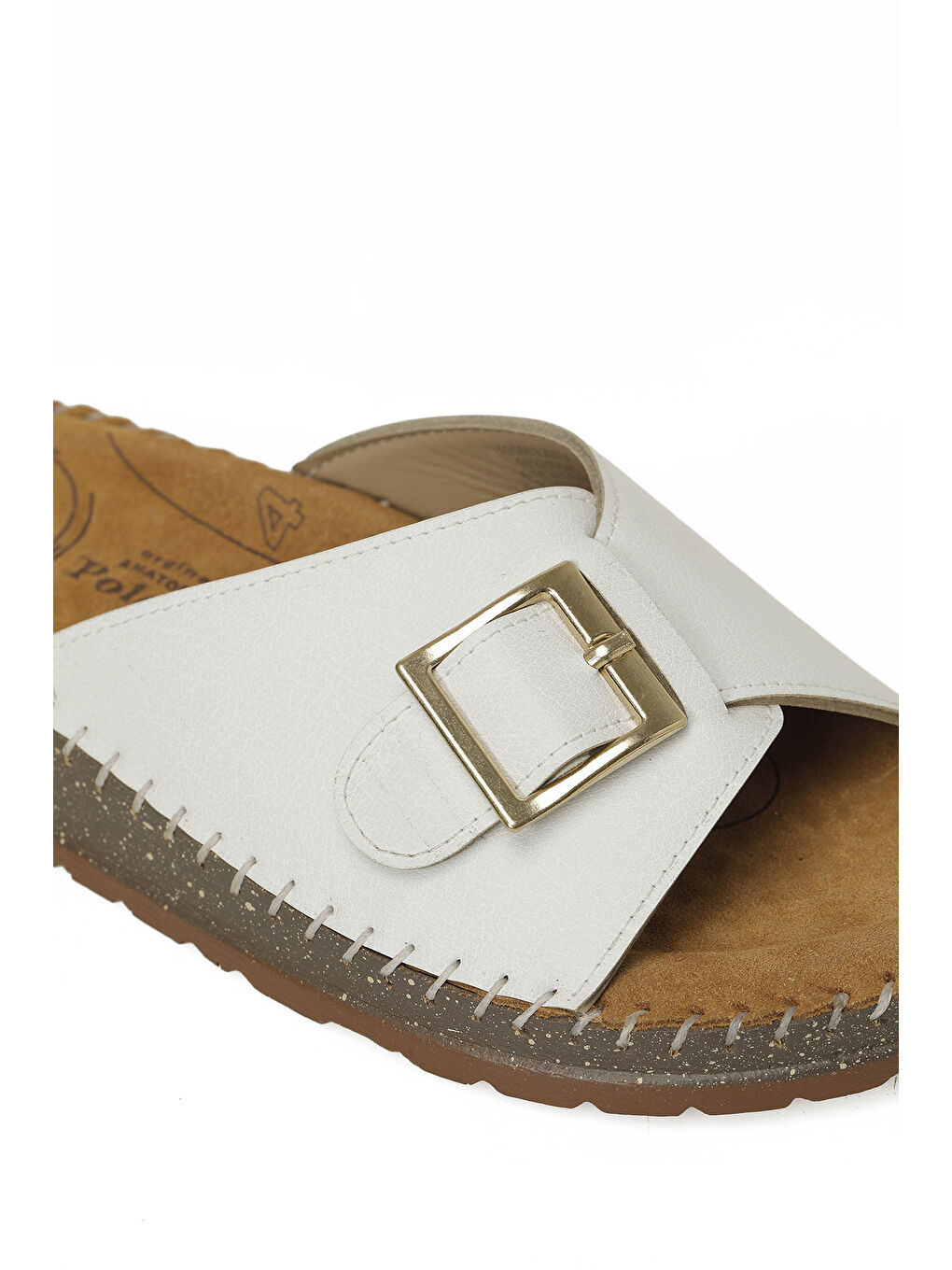 105803.Z6FX Beyaz Kadın Terlik-6