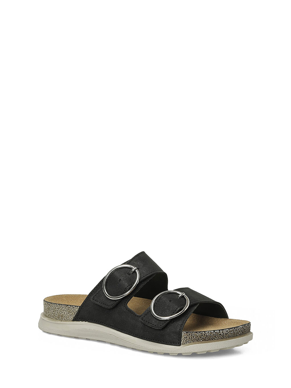 167196.Z6FX Siyah Kadın Düz Terlik-1