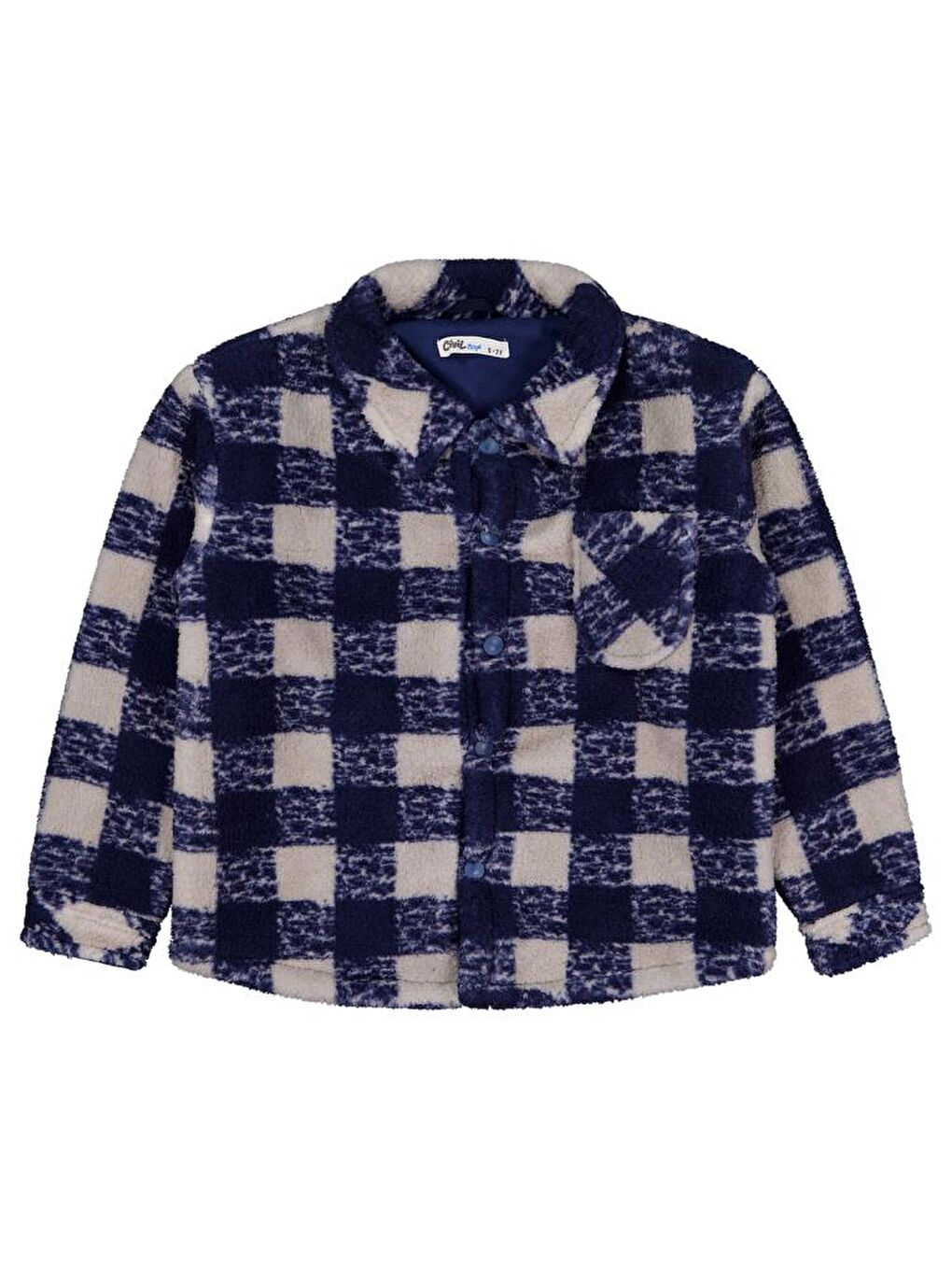 Boys Ekoseli Welsoft 6-9 Yaş Gömlek - Lacivert 6-7 Yaş-1