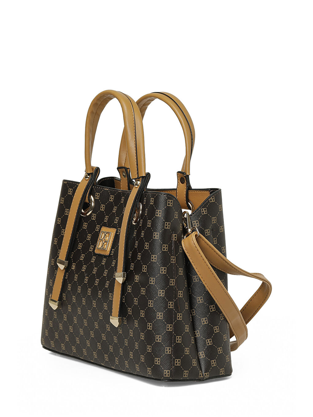 Kahverengi MNG SALLANTI AKS KL 6FX KAHVE MULTI Kadın Kol Çantası-1