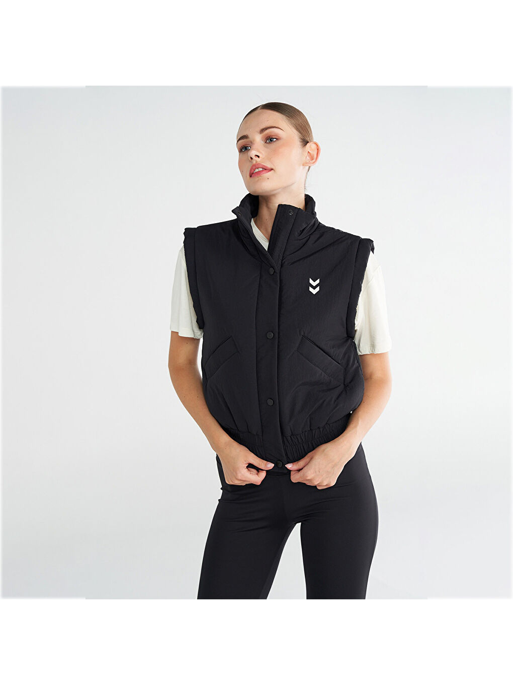 Care Kadın Siyah Dik Yaka Yelek