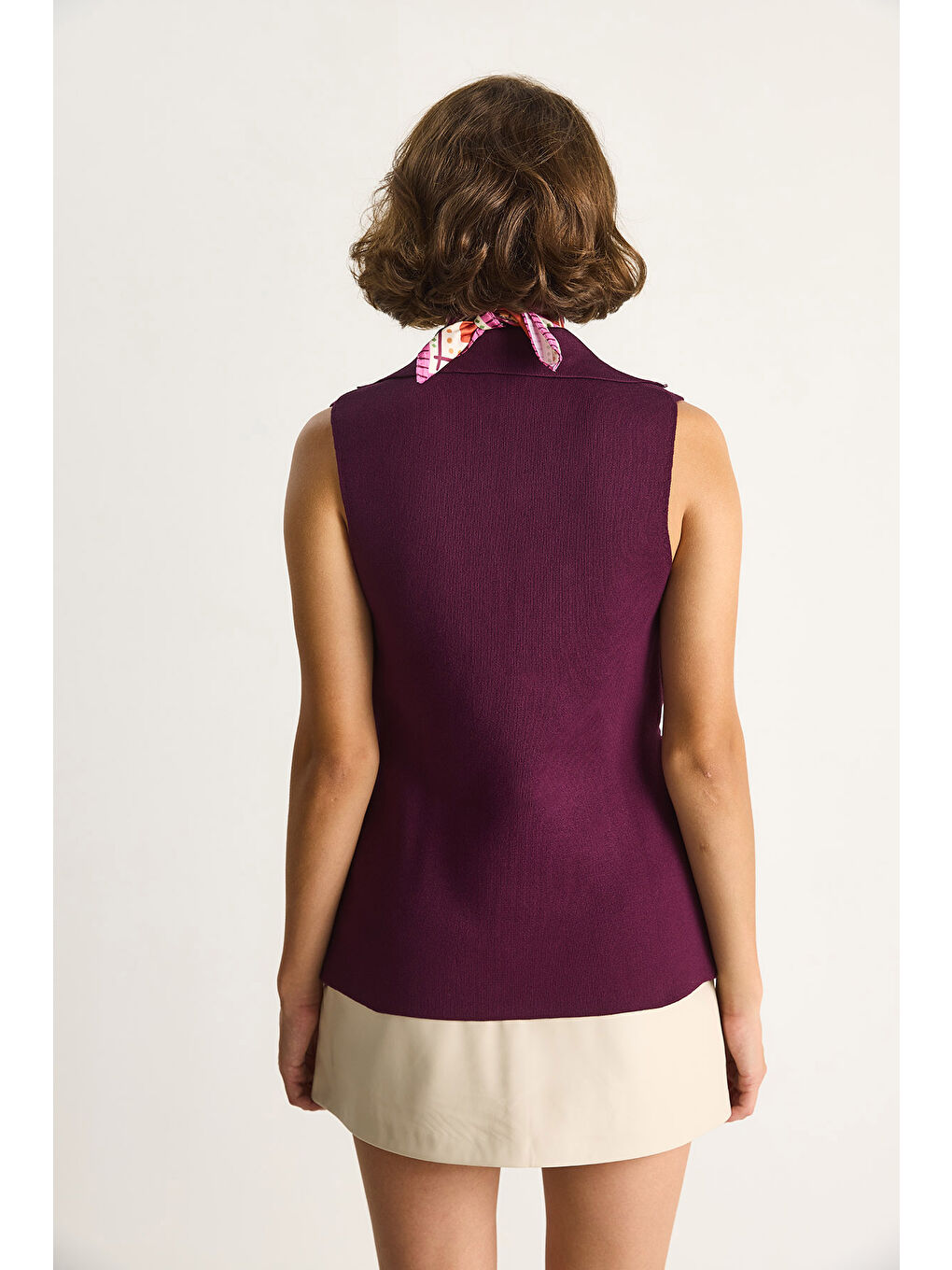 Bordo Kadın Yelek-5