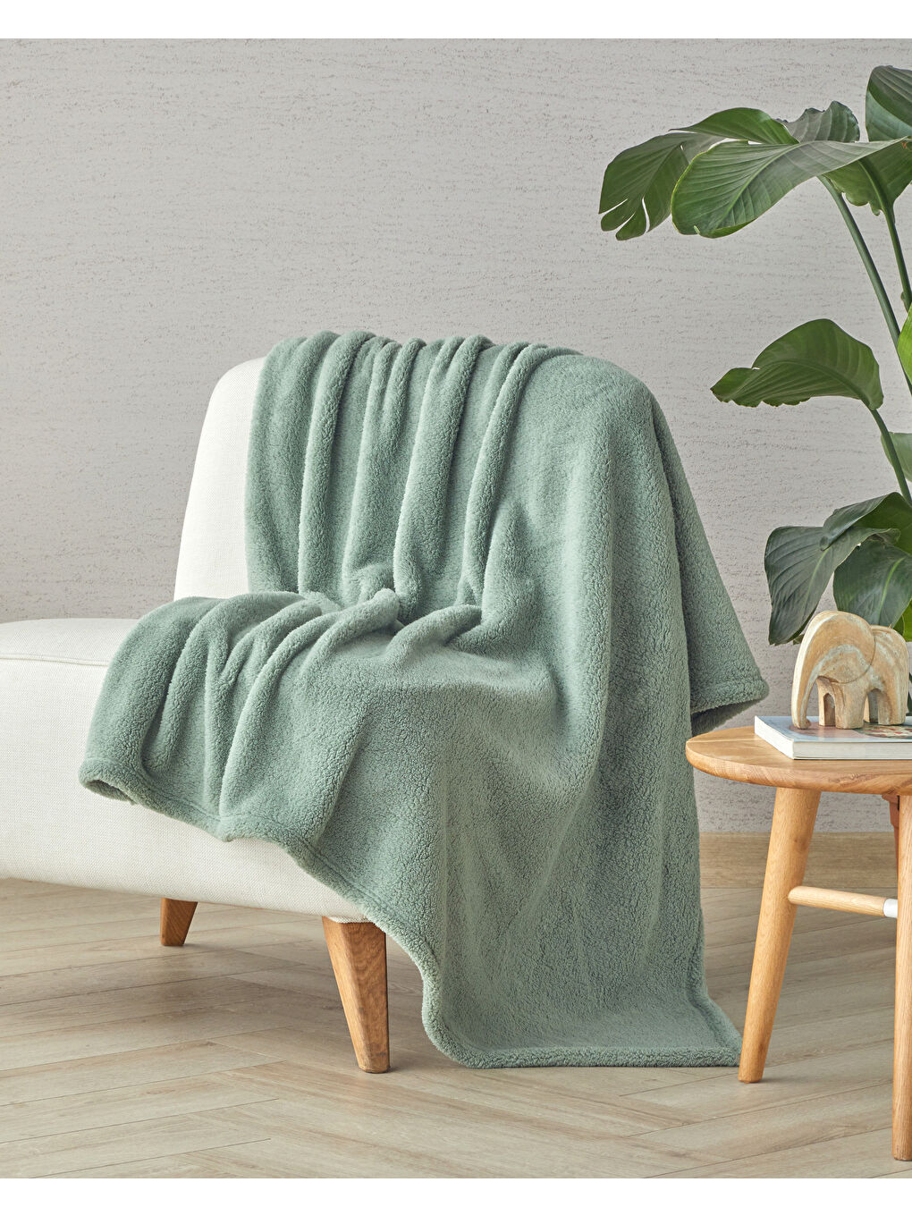 English Home Cozy Wellsoft Tv Battaniye Adaçayı Yeşili - 1