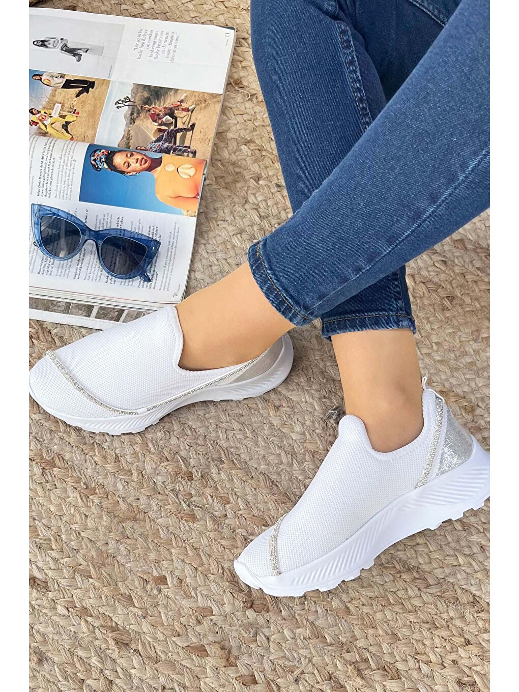 Kadın Beyaz Spor Ayakkabı - 22035-2