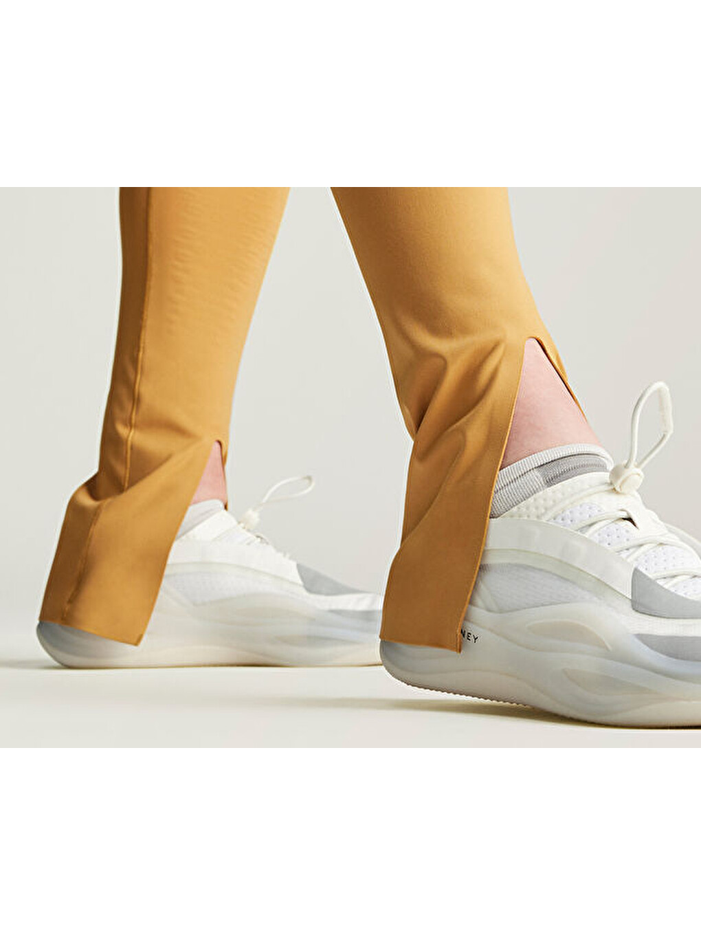 By Stella Mccartney Leg Kadın Günlük Tayt Iw6319 Sarı-1