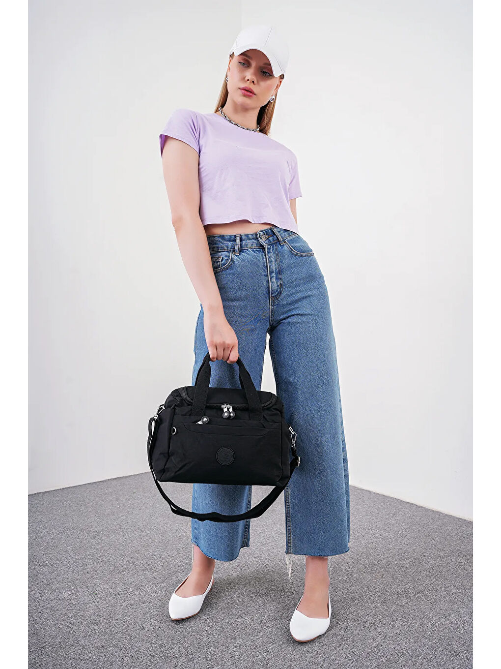 Siyah Çıkarılabilir Askılı Kadın El Çantası BHPC6012-1