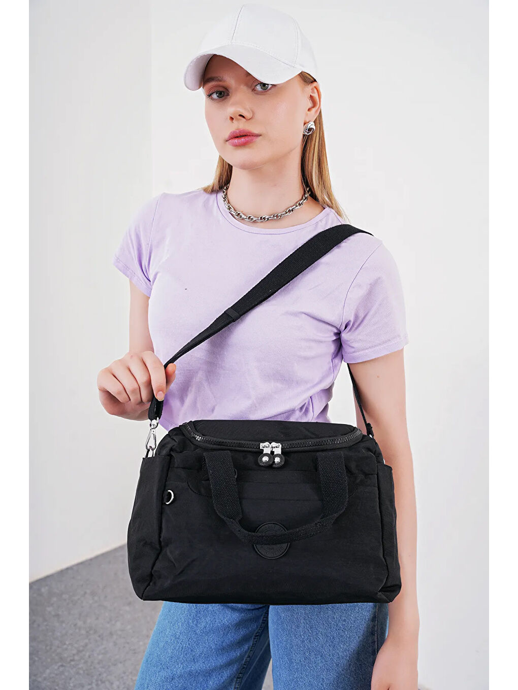 Siyah Çıkarılabilir Askılı Kadın El Çantası BHPC6012-4