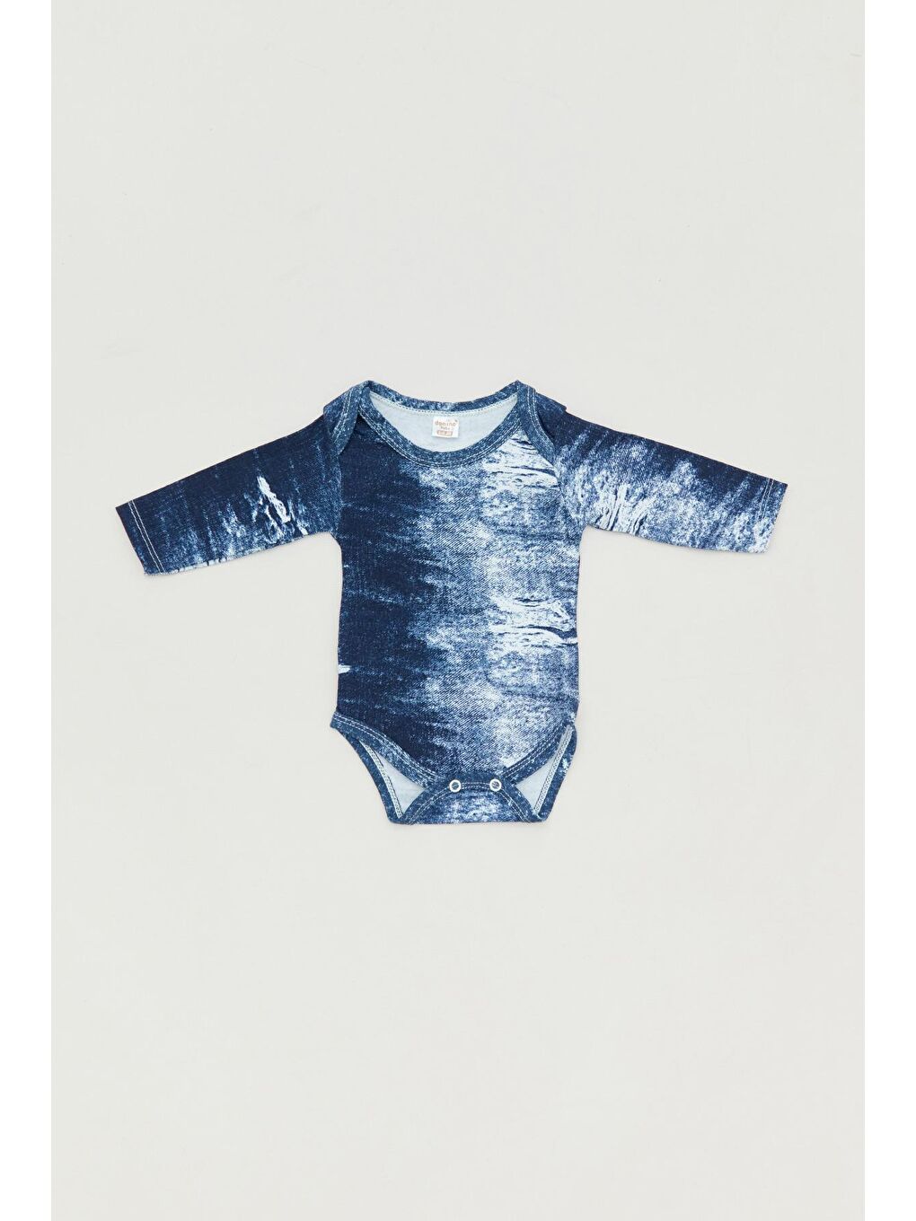 Lacivert Baskılı Bebek Zıbın-2