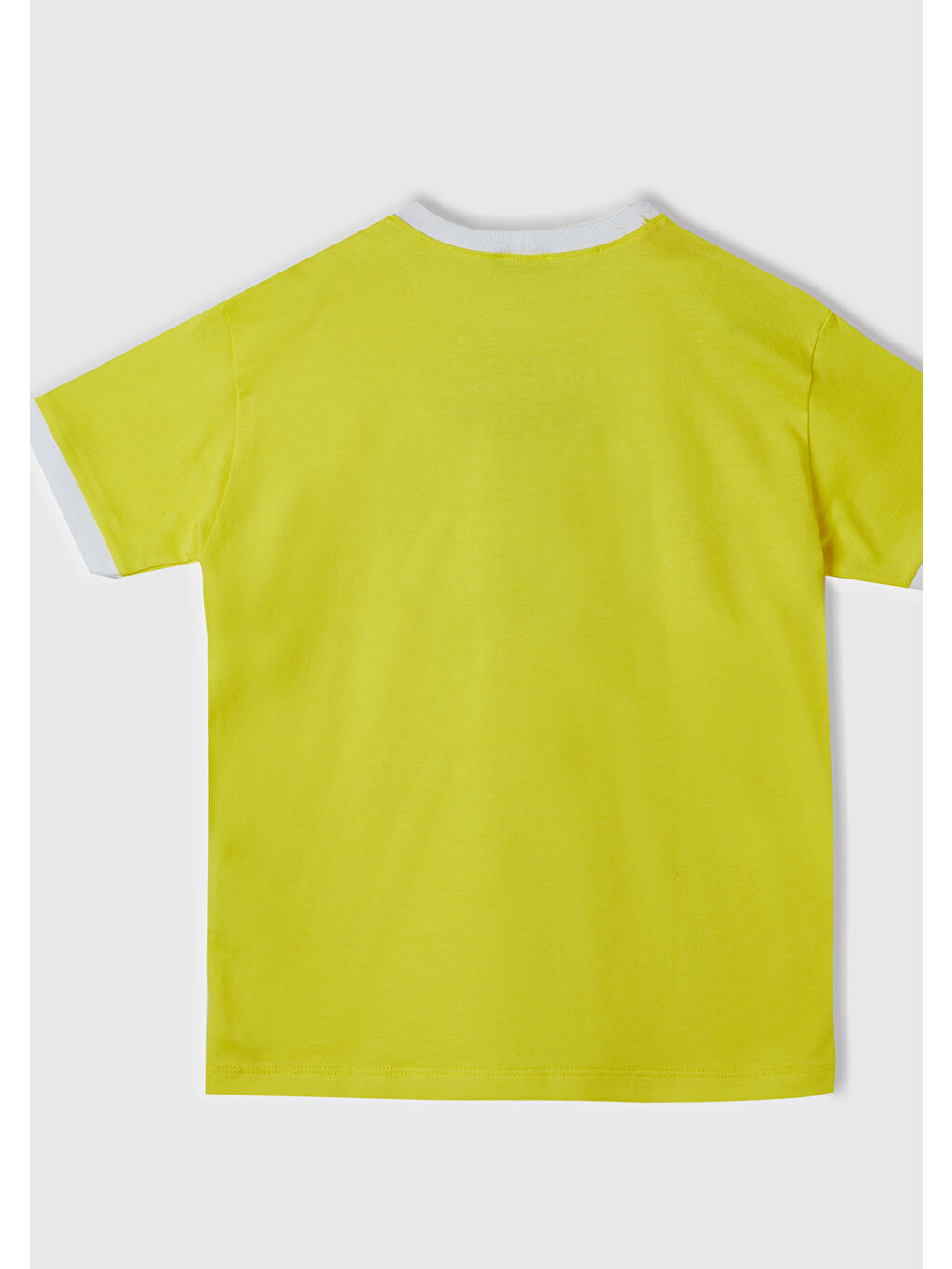 United Colors Of Benetton Neon Sarı Erkek Çocuk Neon Sarı  İşlemeli T-Shirt - 2