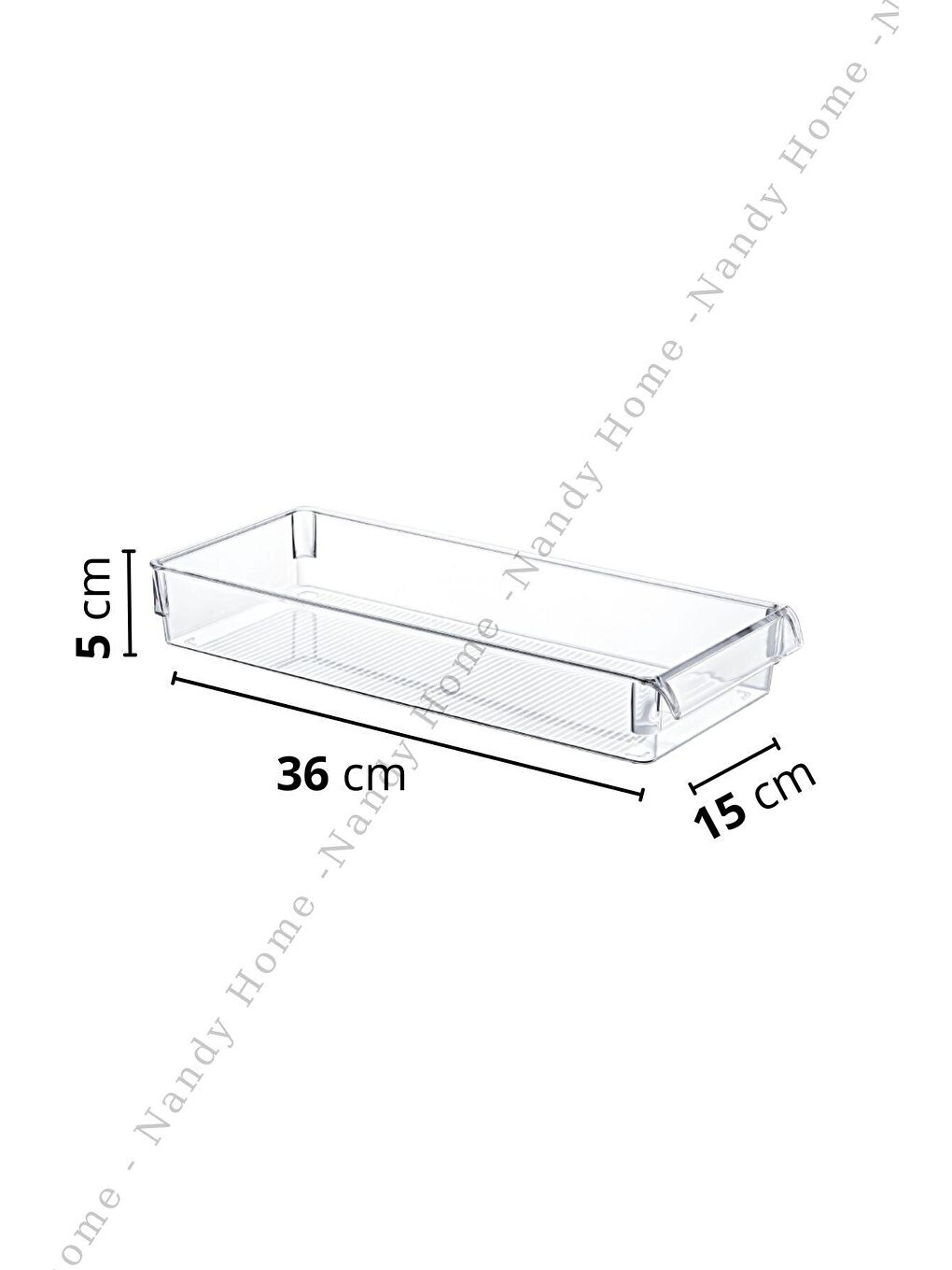 Nandy Home Şeffaf MİDİ New Clear Buzdolabı & Dolap İçi Düzenleyici Organizer 3 Adet - 3