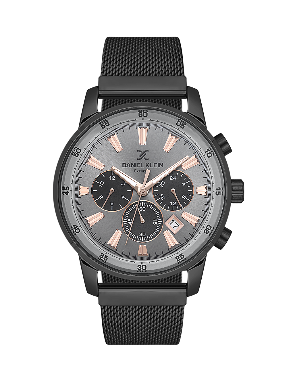 Siyah Orijinal 3 Atm Su Geçirmez 2 Yıl Garantili DKE.1.10689-6 Exclusive Erkek Kol Saati