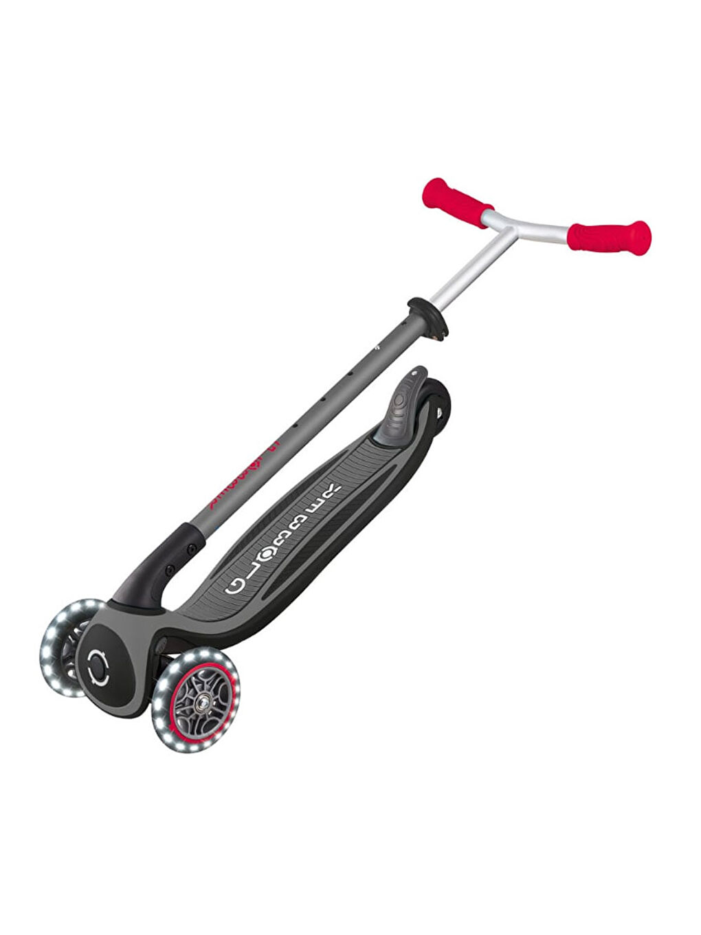 Master Işıklı Katlanabilir Scooter Kırmızı-Siyah 663-120-2
