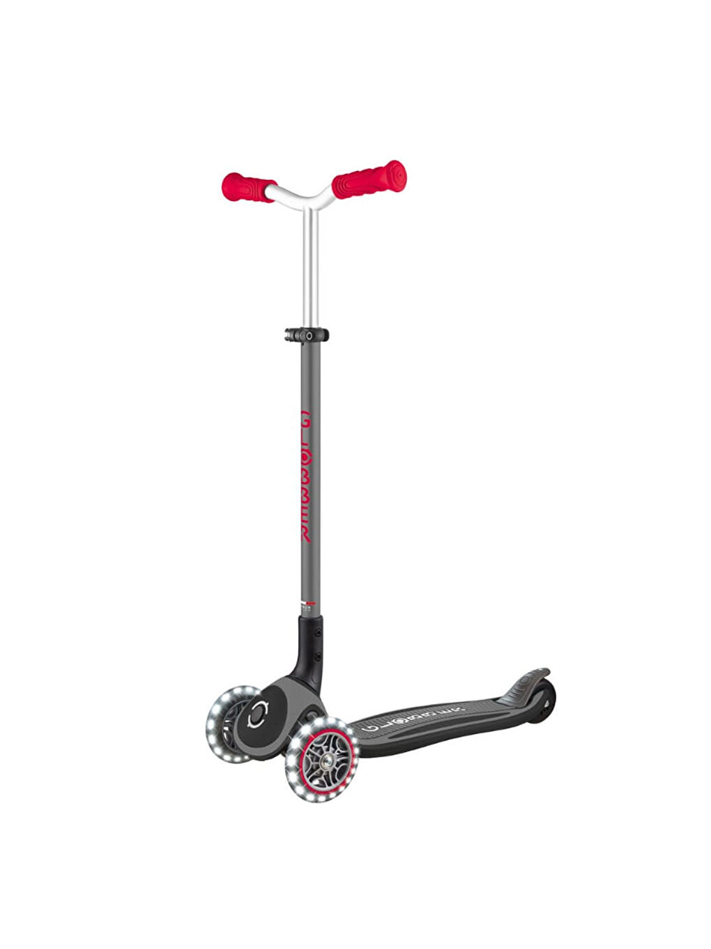 Master Işıklı Katlanabilir Scooter Kırmızı-Siyah 663-120-4