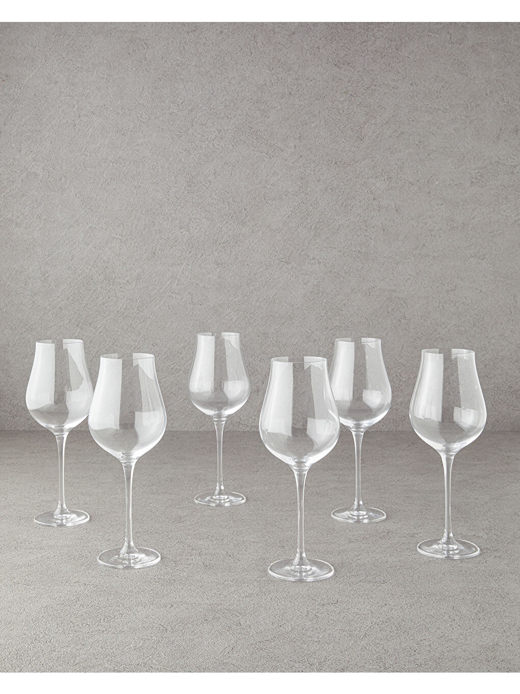 Renksiz Amelia Kristal 6'lı Kadeh 400 ml Şeffaf