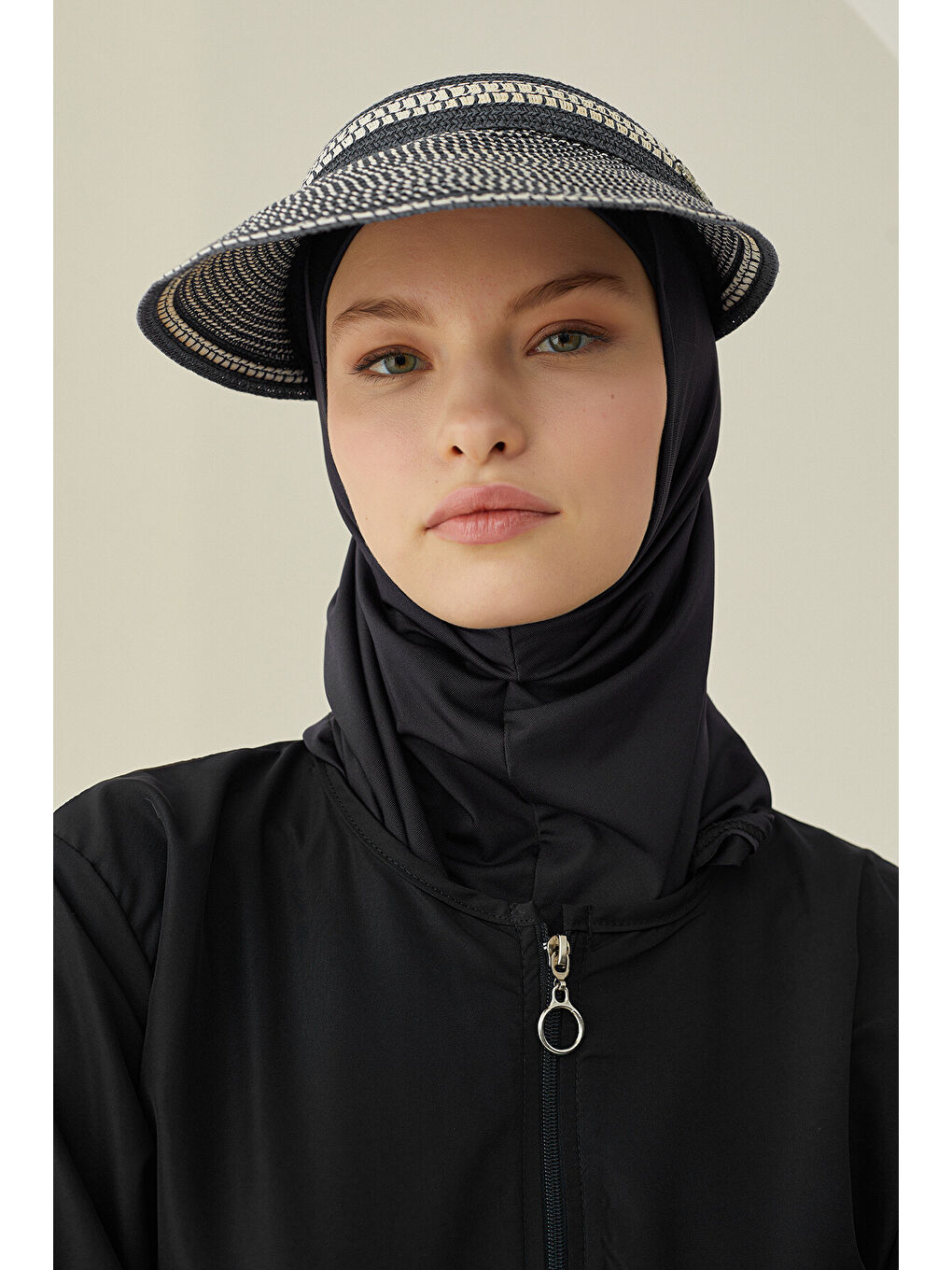 Siyah Modern Tesettür Mayo-2