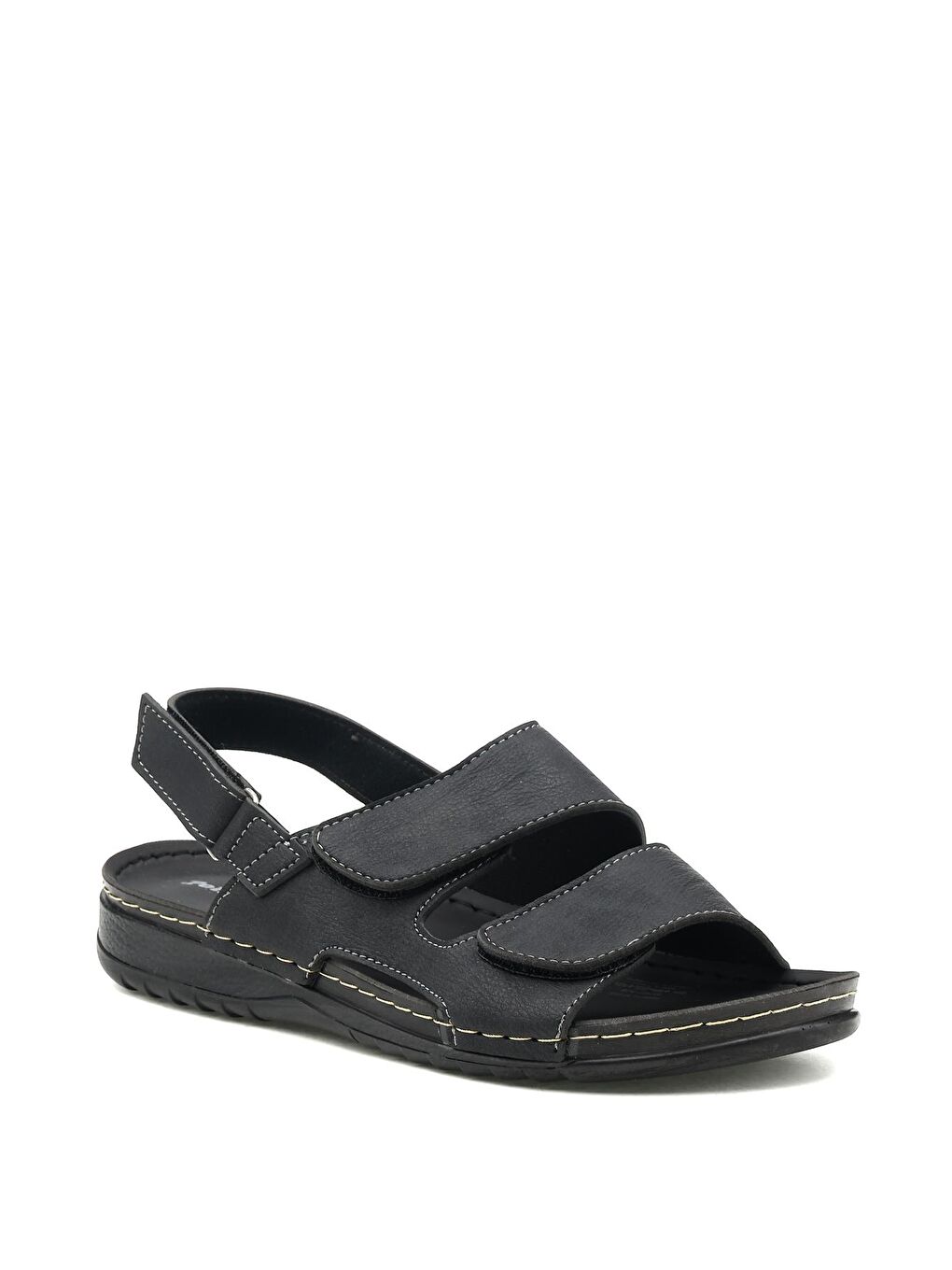 400511.M1FX Siyah Erkek Sandalet-1