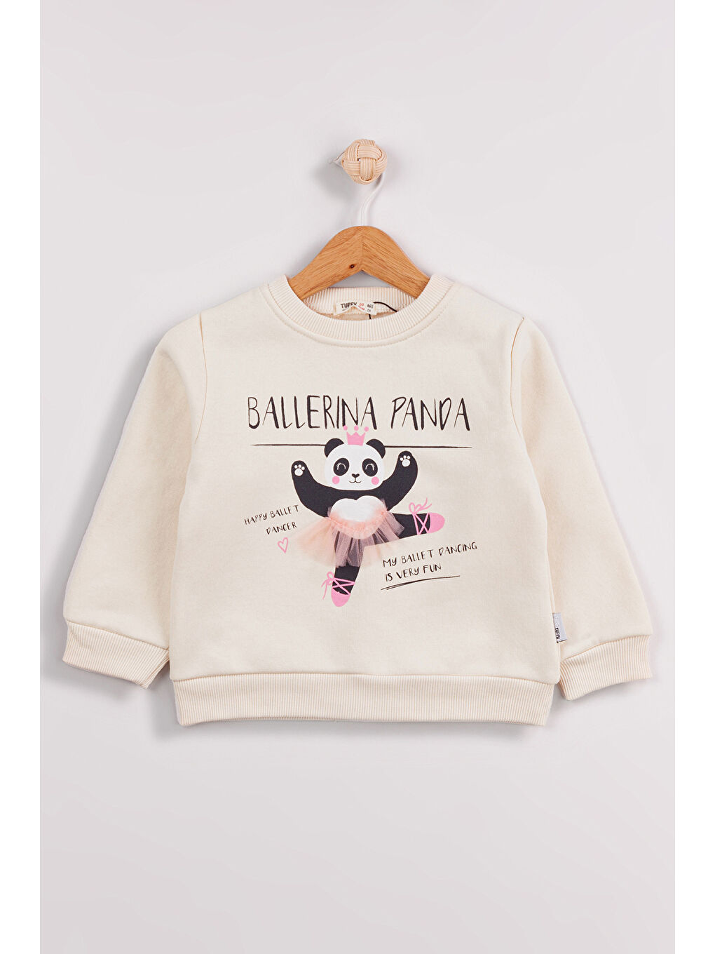 MİSSTUFFY Ekru Kız Çocuk 2'li Paket Basic Sweatshirt