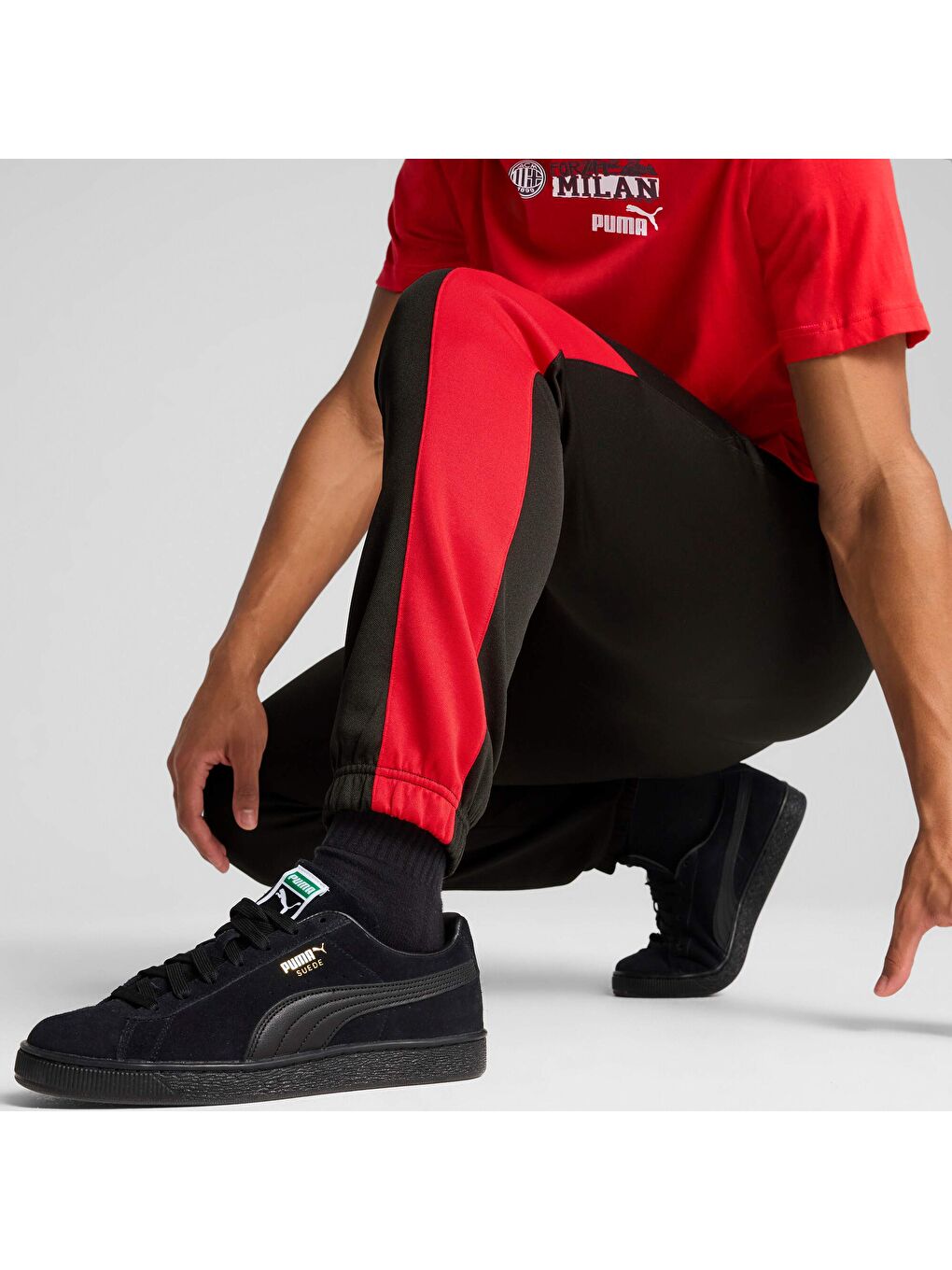 Siyah AC MILAN ftblNRGY+ Erkek Pantolon-1