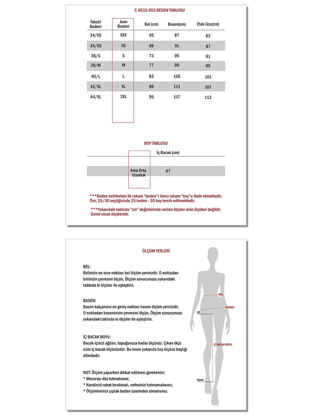 Açık Mavi Yüksek Bel Patı Fermuarlı Yırtmaçlı Midi Jean Etek C 4532-053-5
