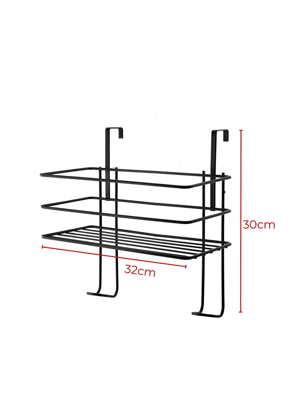 Siyah Asılabilir Ütü Ve Ütü Masası Askısı Ütü Düzenleyici Raf-1