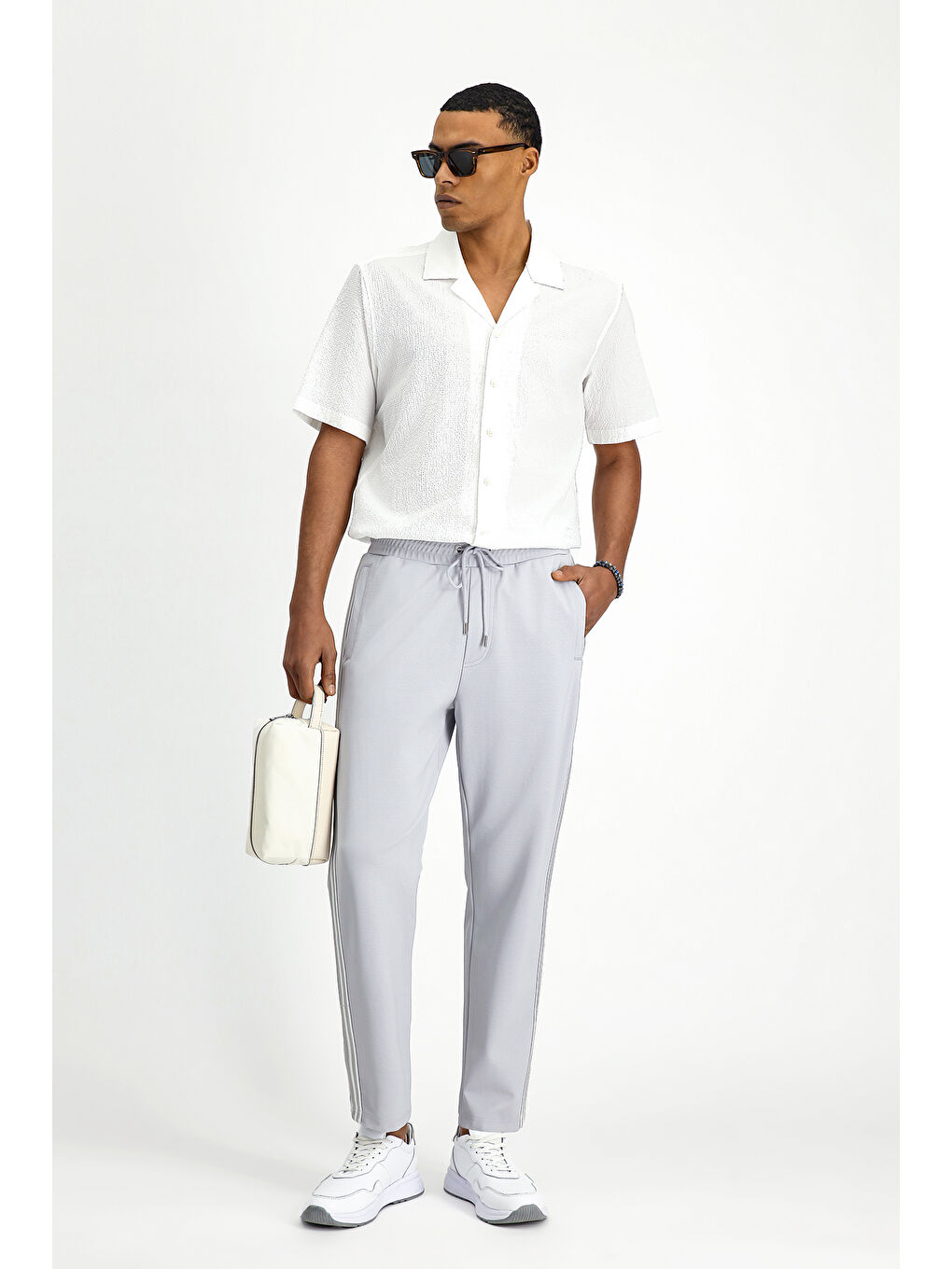 Gri Elastanlı Sweatpant / Eşofman Altı