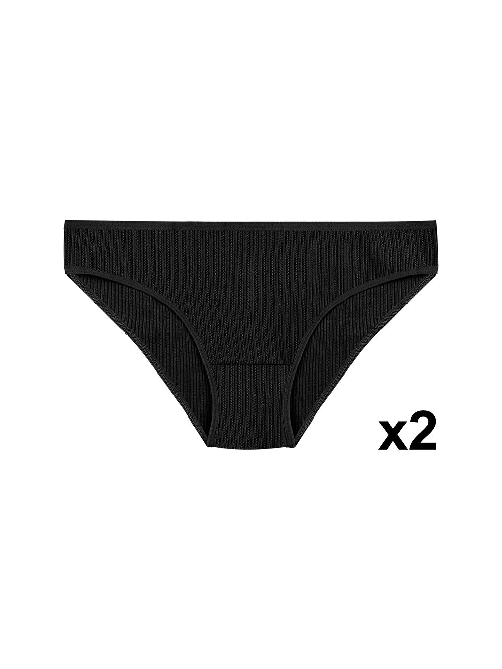 Siyah Kadın 7'li Ajur Slip-1