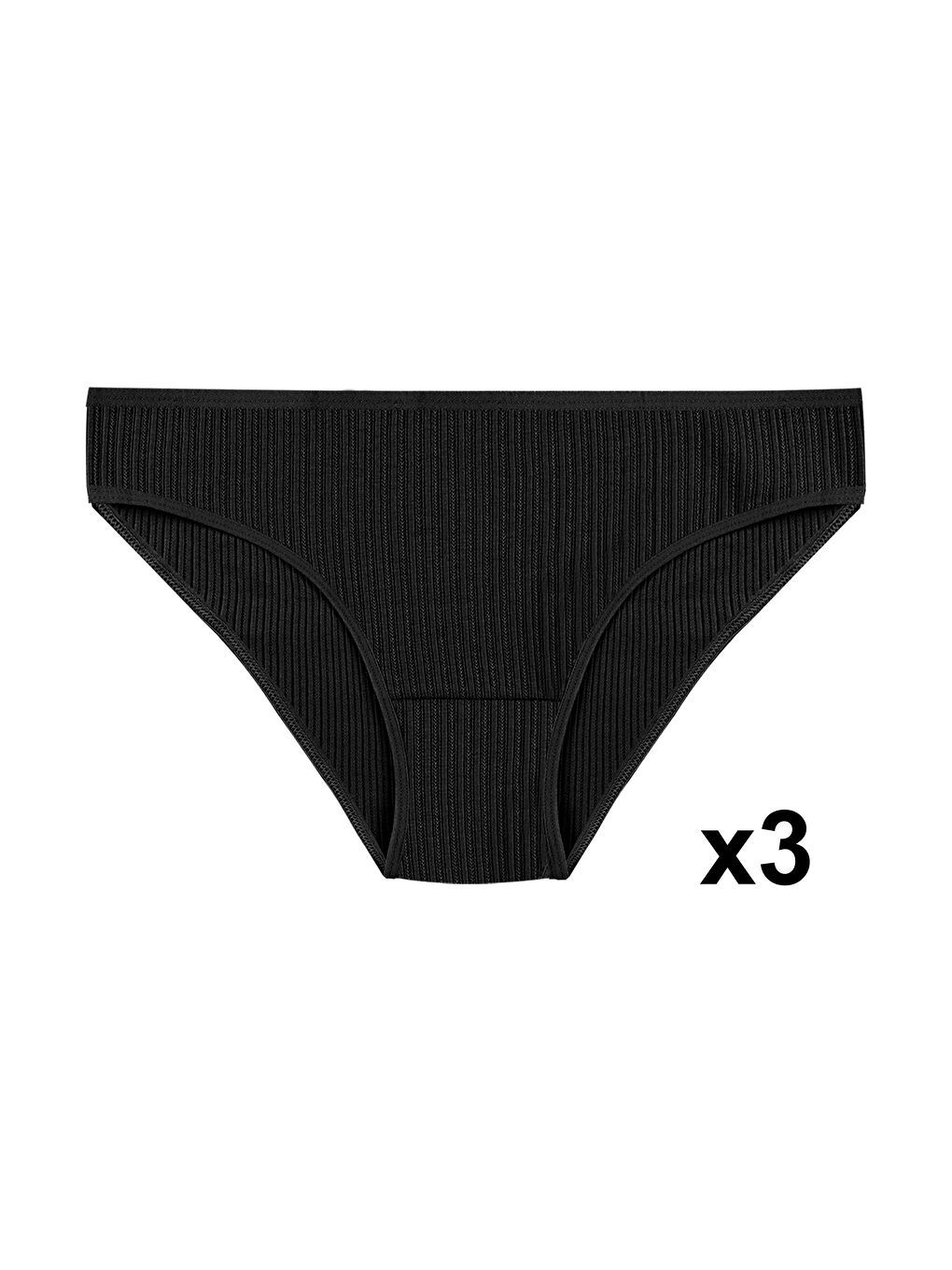 Siyah Kadın 7'li Ajur Slip-1