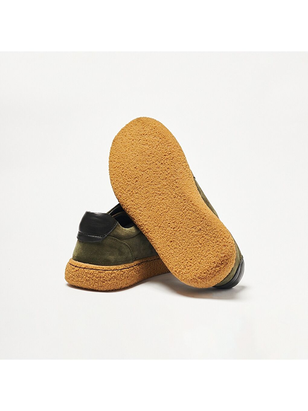 Yeşil Erkek Oxford ( Klasik) OG-2180 1958-101 Haki Yarma Süet-Siyah Dolaplı-4