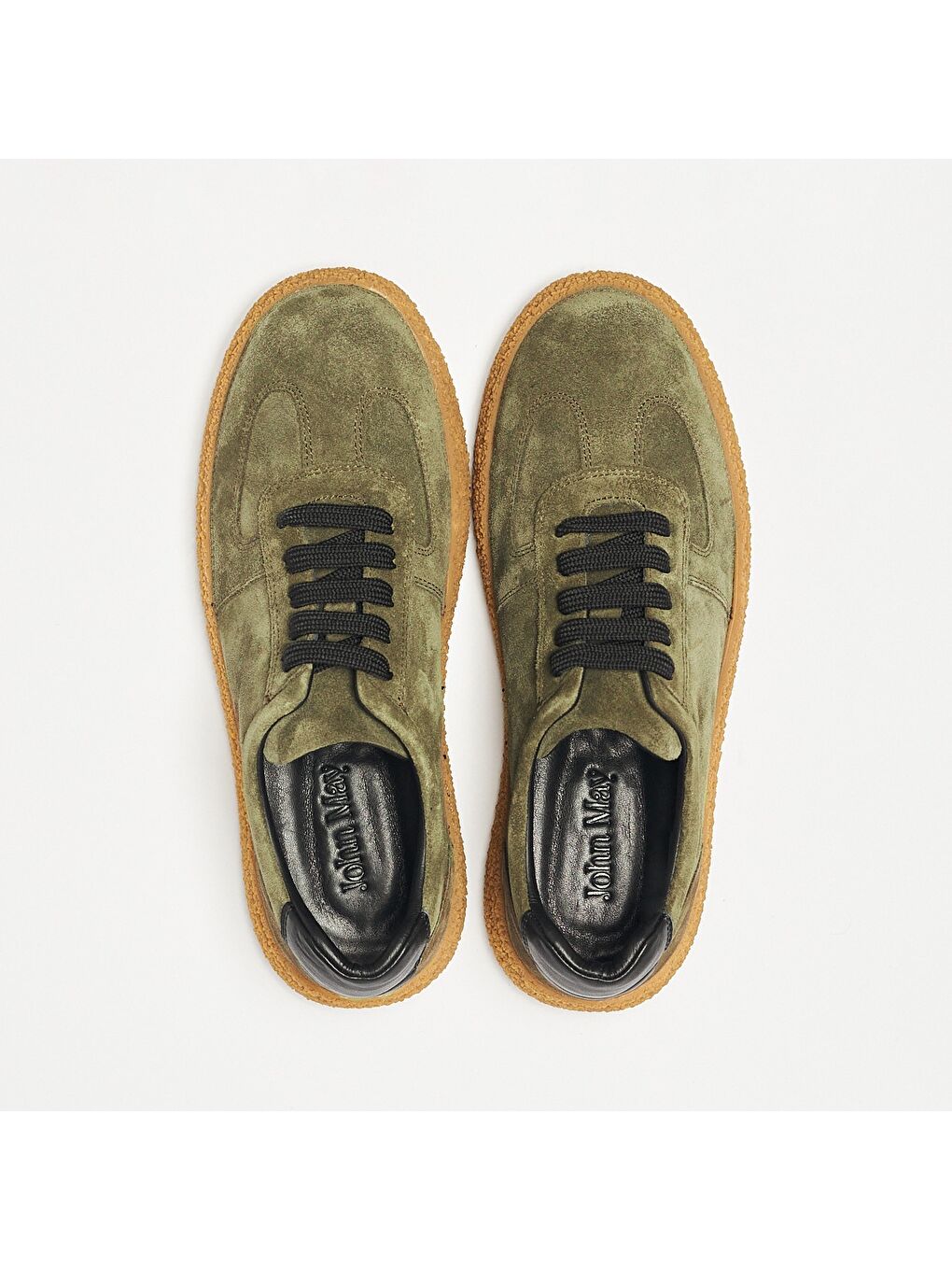 Yeşil Erkek Oxford ( Klasik) OG-2180 1958-101 Haki Yarma Süet-Siyah Dolaplı-6