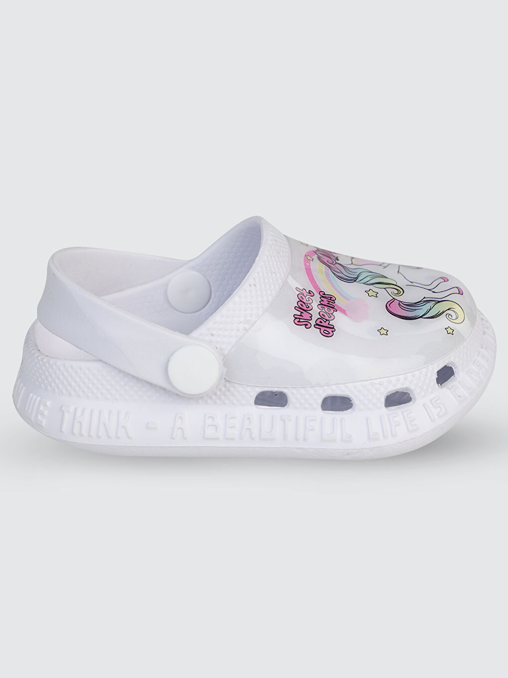 Girls Kız Çocuk Terlik 26-30 Numara Beyaz