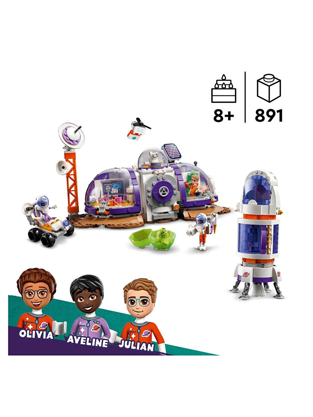 Lego Renksiz Friends Mars Uzay Üssü Ve Roketi 42605 - 5