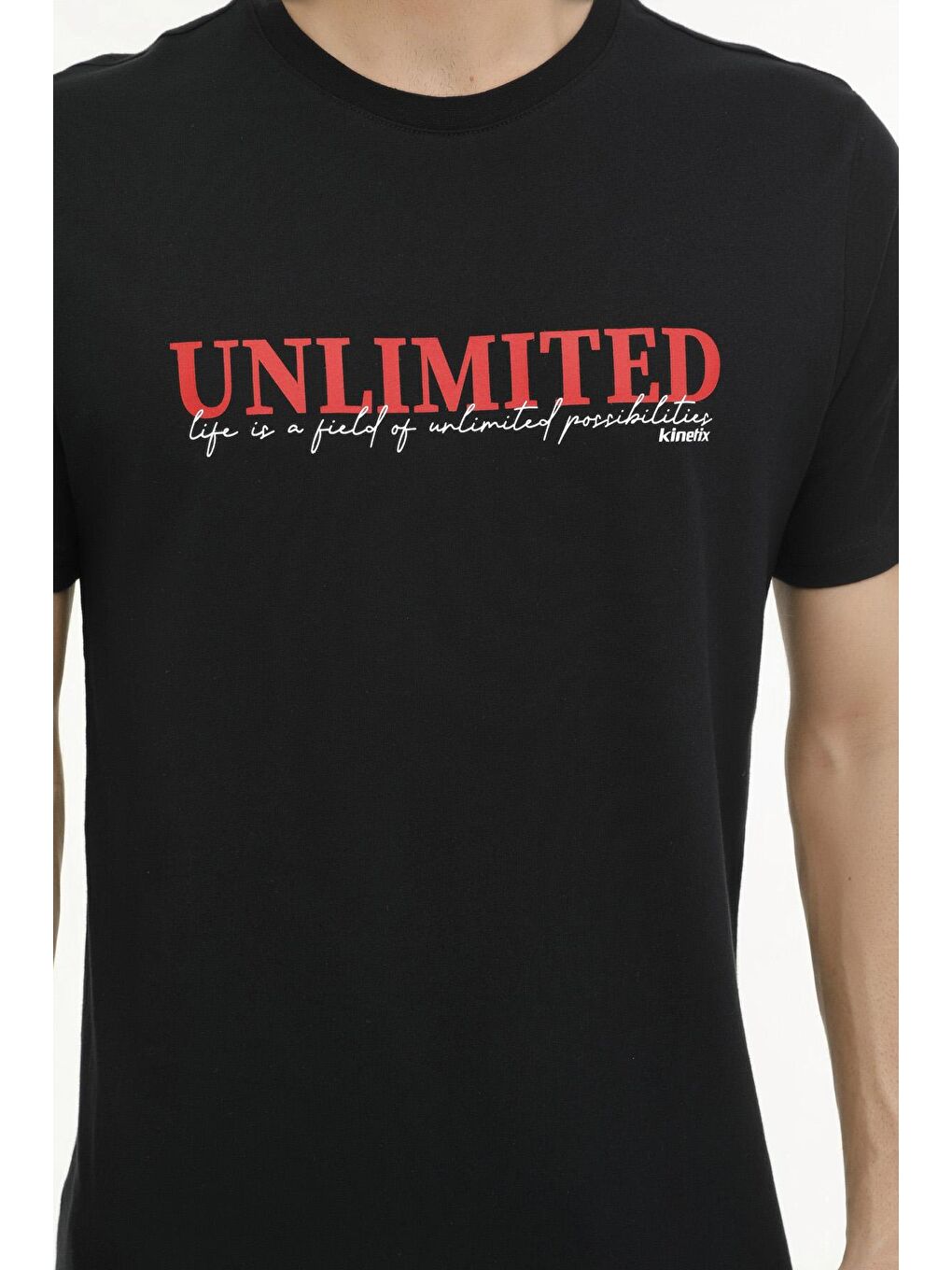 ML LATNE 11ES-SLG-104 4FX Siyah Erkek Kısa Kol Tişört-3