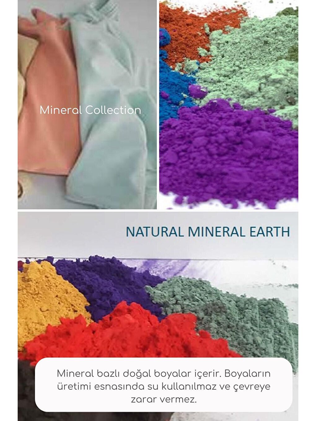 Gri Kadın Mineral Boyalı Organik Pamuklu Yüksek Bel Jogger Eşofman Altı - Mila-2