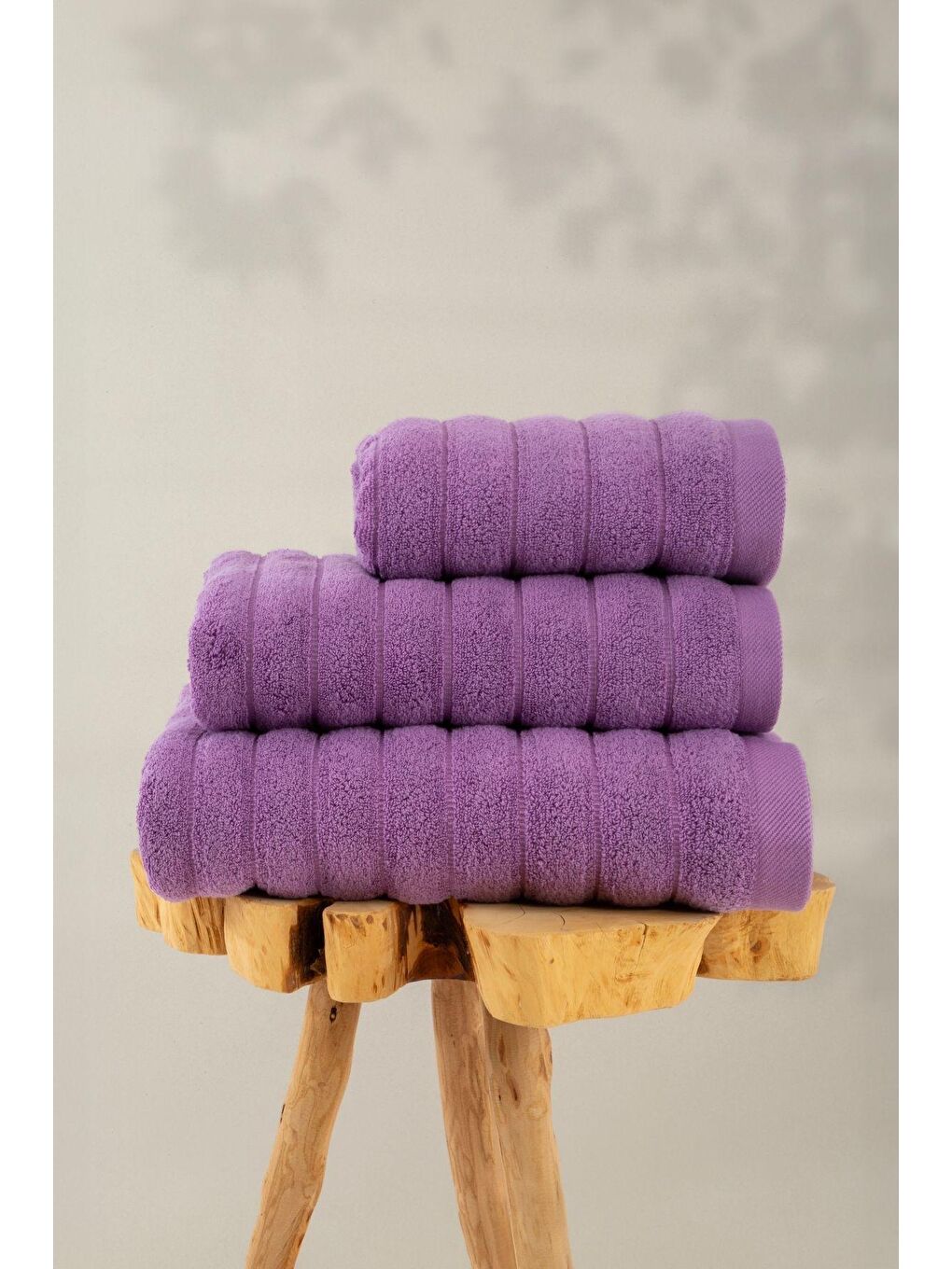 Frizz %100 Pamuk Banyo Havlusu Lila 70x130-4