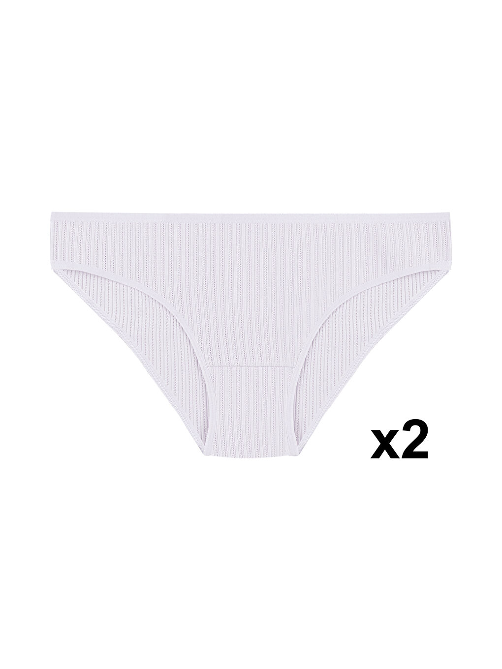 Ekru Kadın 7'li Ajur Slip-2