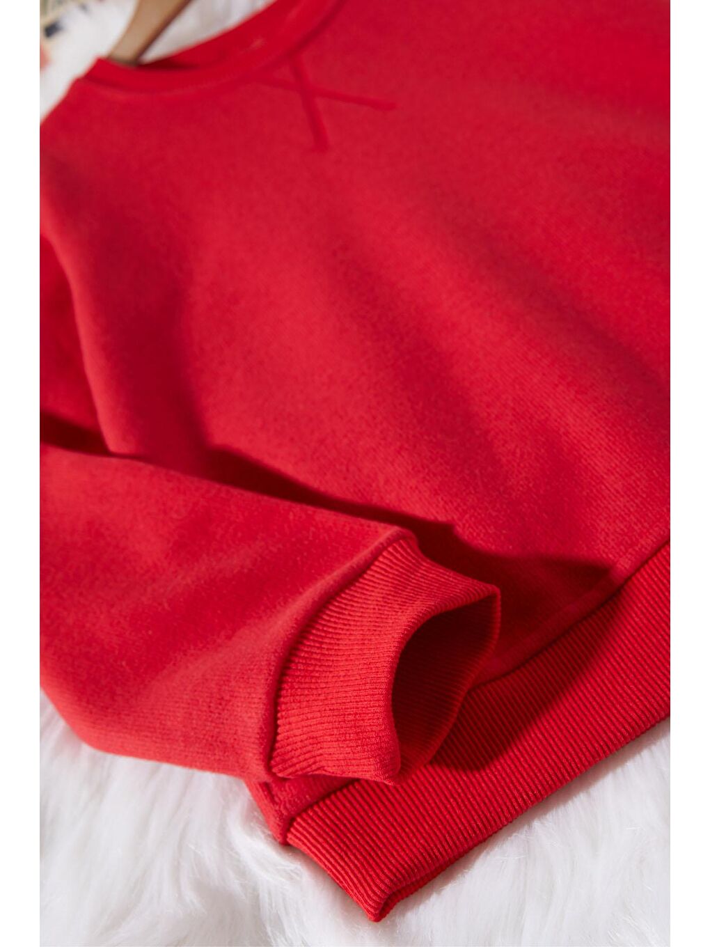 Erkek Çocuk Selanik Kumaş Kırmızı Kazak 17394-1