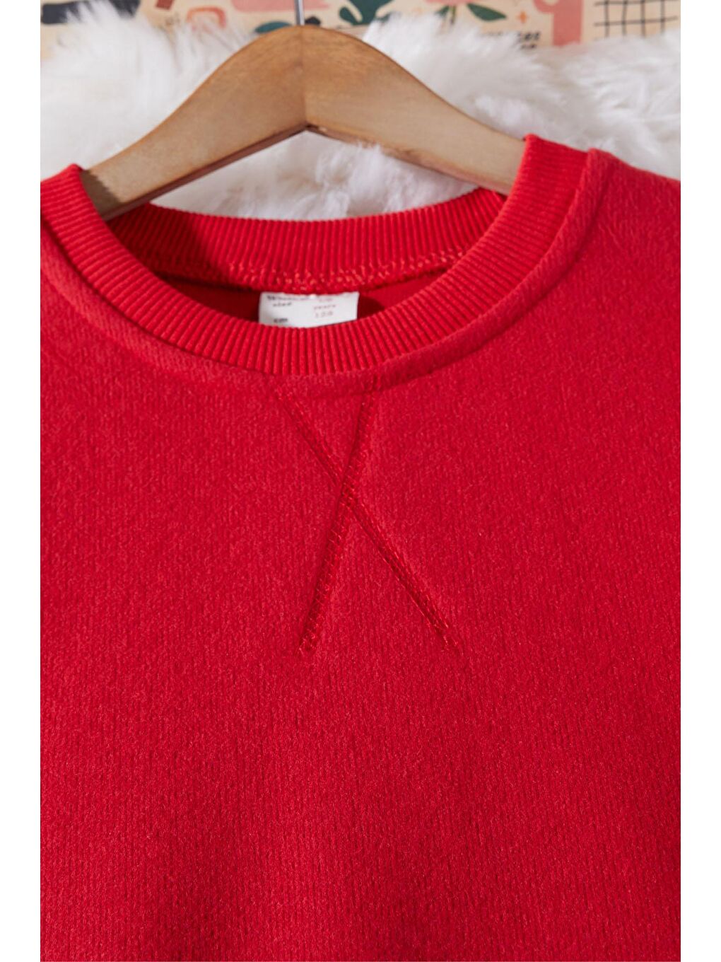 Erkek Çocuk Selanik Kumaş Kırmızı Kazak 17394-2